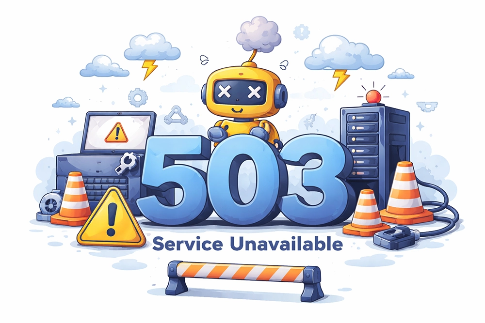 دلایل ارور 503 در وب سایت‌ها