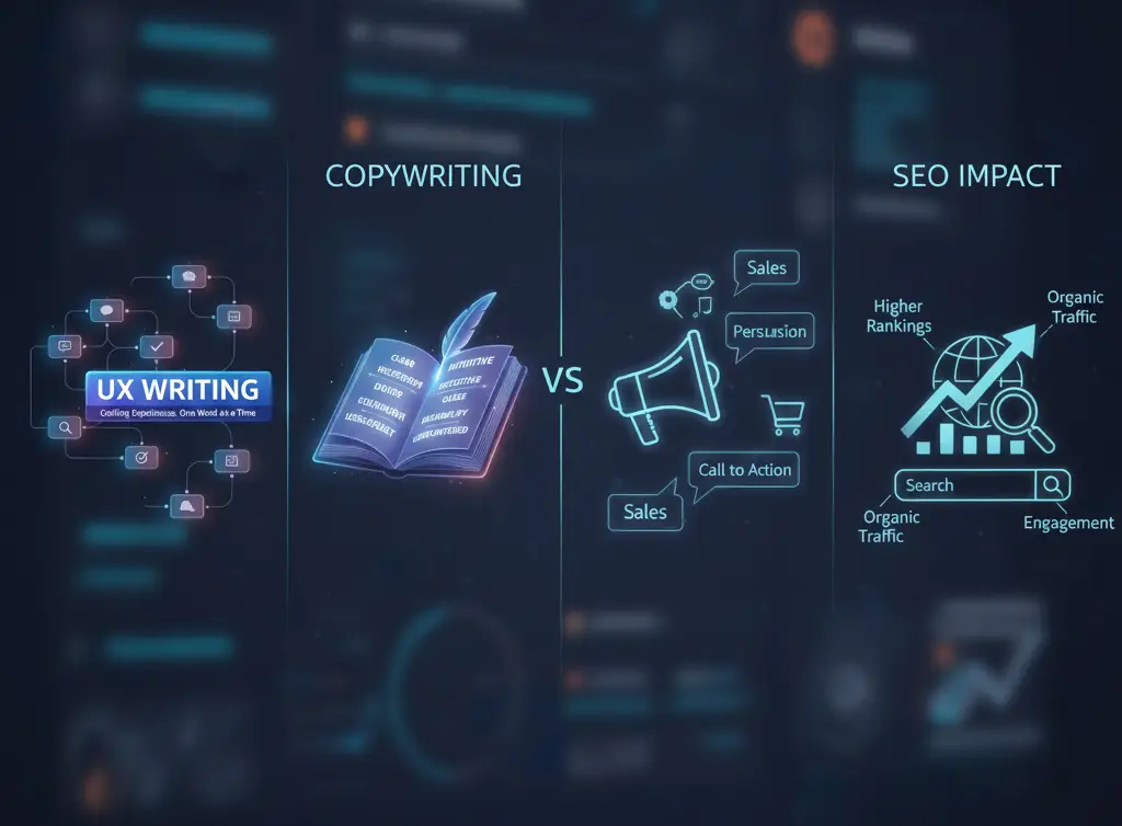 تفاوت UX Writing با کپی رایتینگ و تاثیر آن بر سئو