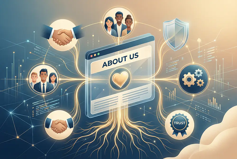 رازهای طراحی صفحه درباره ما برای اعتمادسازی