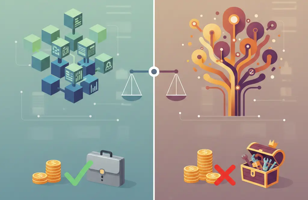 بررسی بودجه و نیاز کسب و کار با توجه به تفاوت بین قالب آماده و قالب اختصاصی