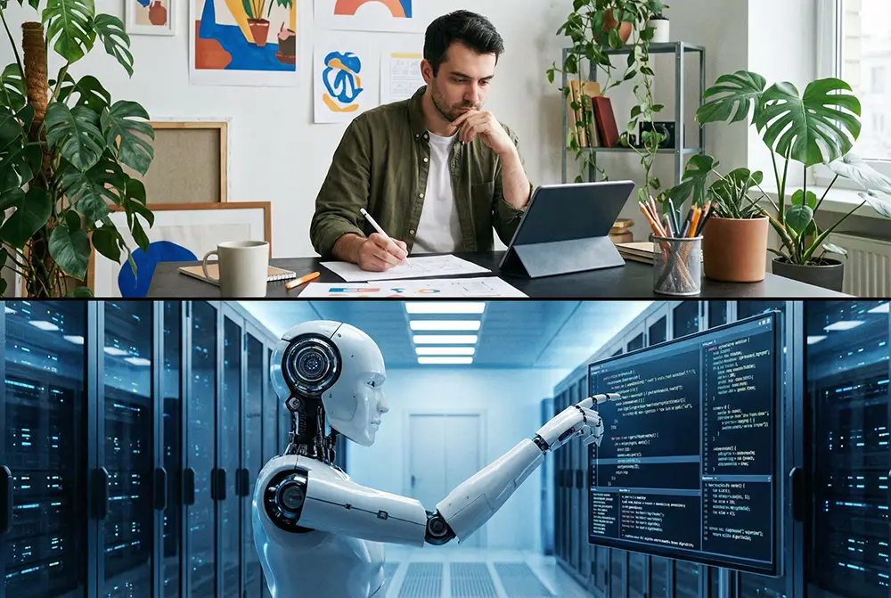 فرق محتوای هوش مصنوعی و انسانی در خلاقیت و ایده‌پردازی