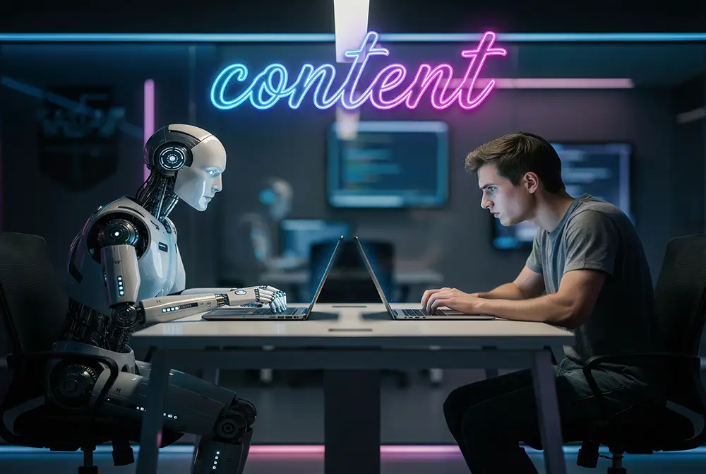 فرق محتوای هوش مصنوعی و انسانی در سئو؛ کدام بهتر است